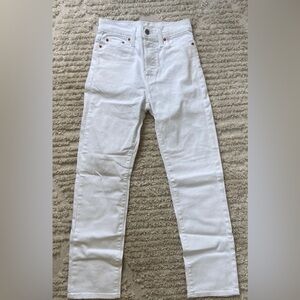 Levi’s white jeans